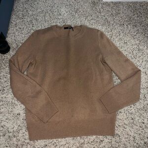 Quince camel beige cashmere crew neck sweater